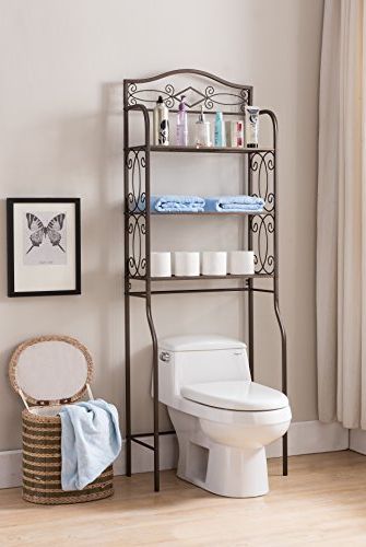 12 Bathroom Shelf Ideas Best, Over The Toilet Shelving System