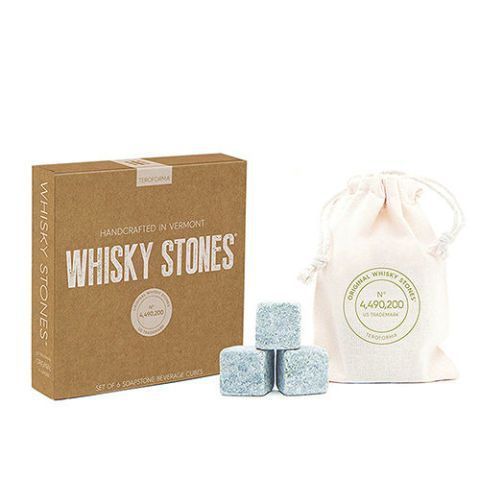 Set of Six Large Whiskey Stones - Granite Whiskey Stone Gift