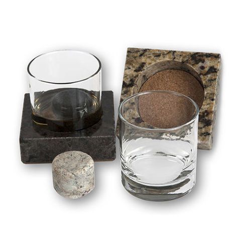 Whisky Ice Stones Wine Drinks Cooler Cubes Whiskey Rocks Granite Pouch Hot 
