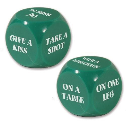 St. Patrick's Day Decision Dice Game