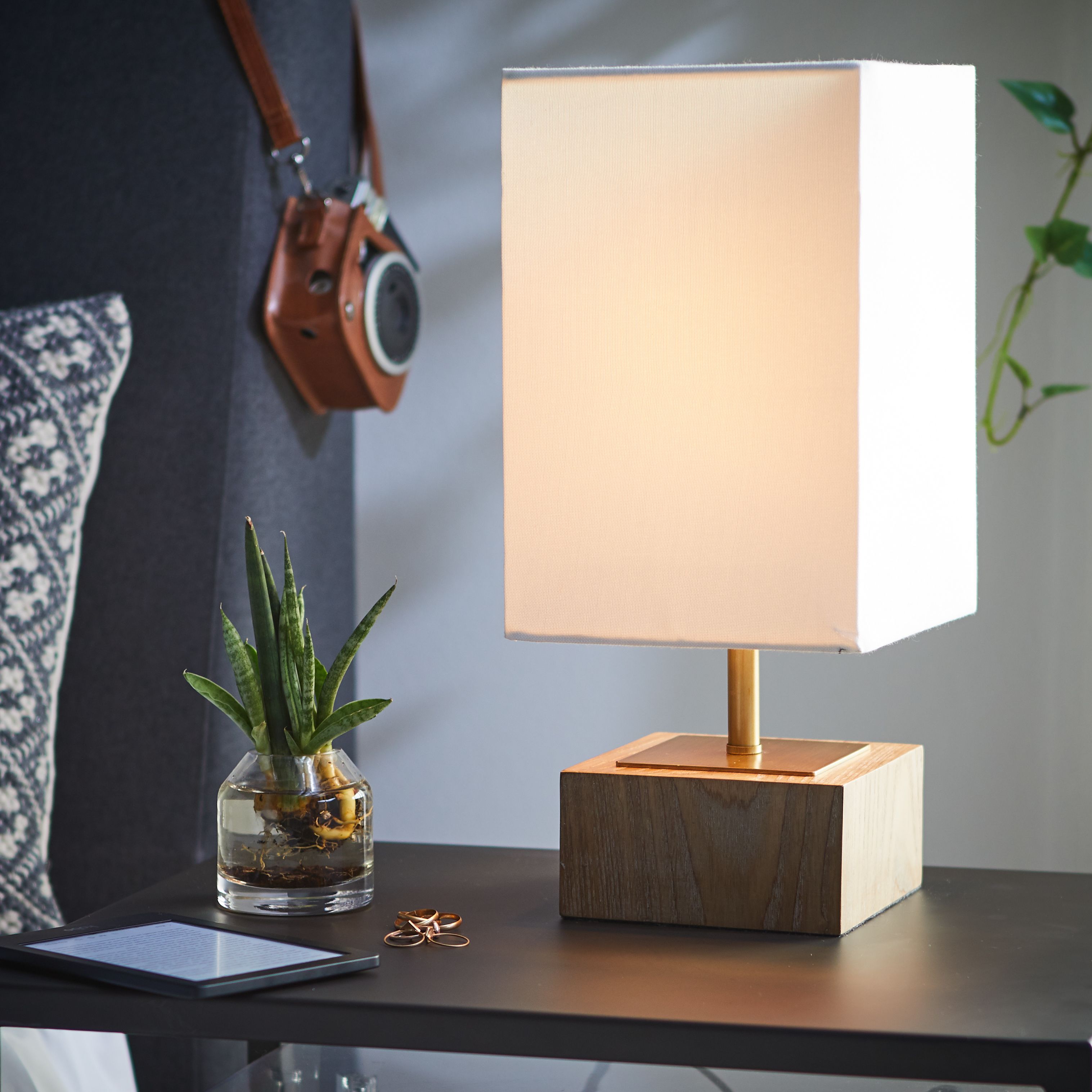 Natural Wood Accent Lamp