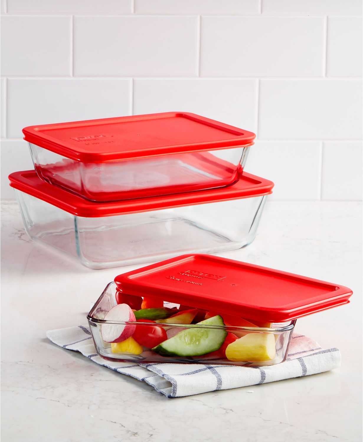 6 Piece Rectangular Storage Set
