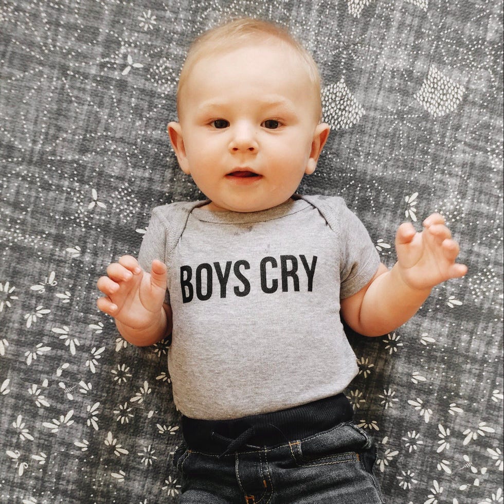 Baby 'Boys Cry' Outfit