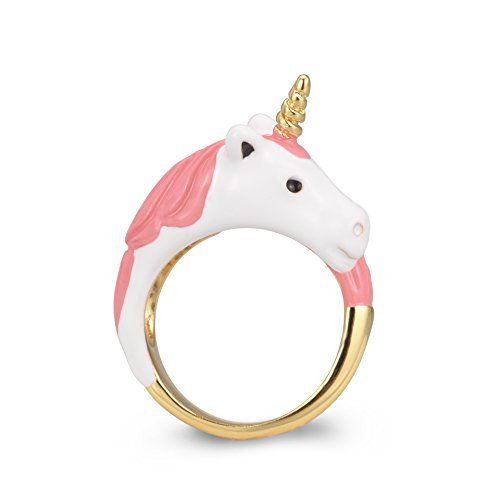 Sassy Flashy Unicorn Ring With Tiffany Blue Gift Box 