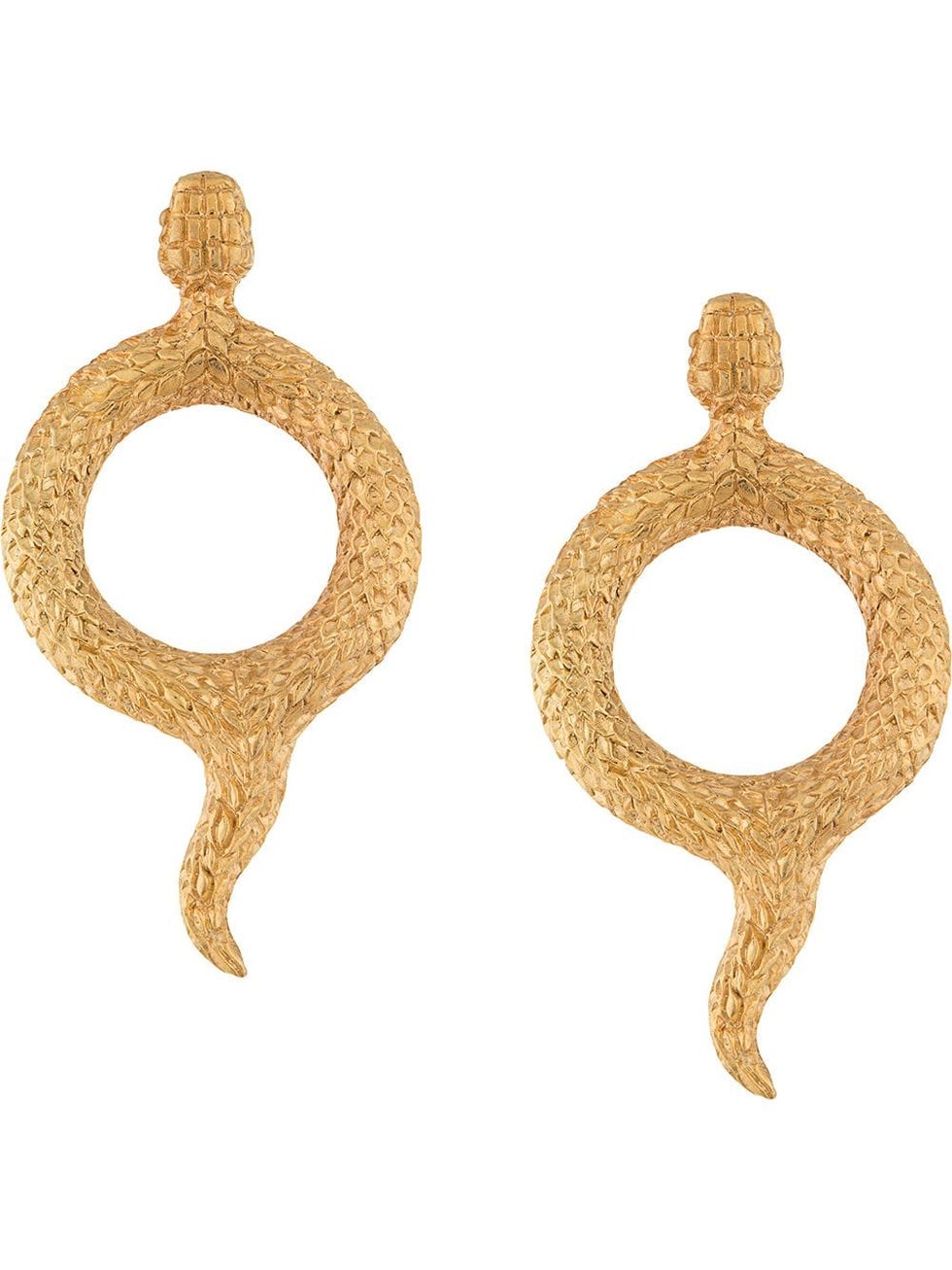 Round Snake Earrings