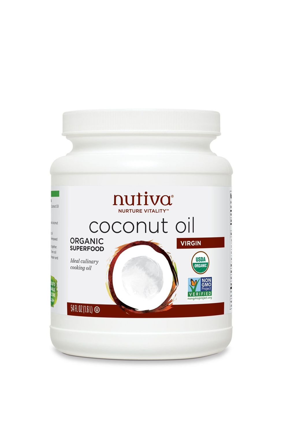 Nutiva Organic Cold-Pressed Unrefined Virgin Coconut Oil 