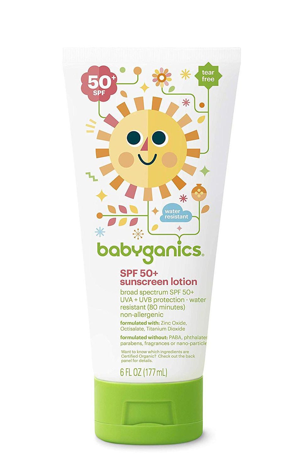For Sensitive Skin: Babyganics Mineral-Based Baby Sunscreen SPF 50