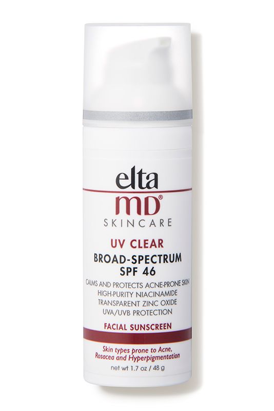 For Acne-Prone Skin: EltaMD UV Clear Broad Spectrum SPF 46