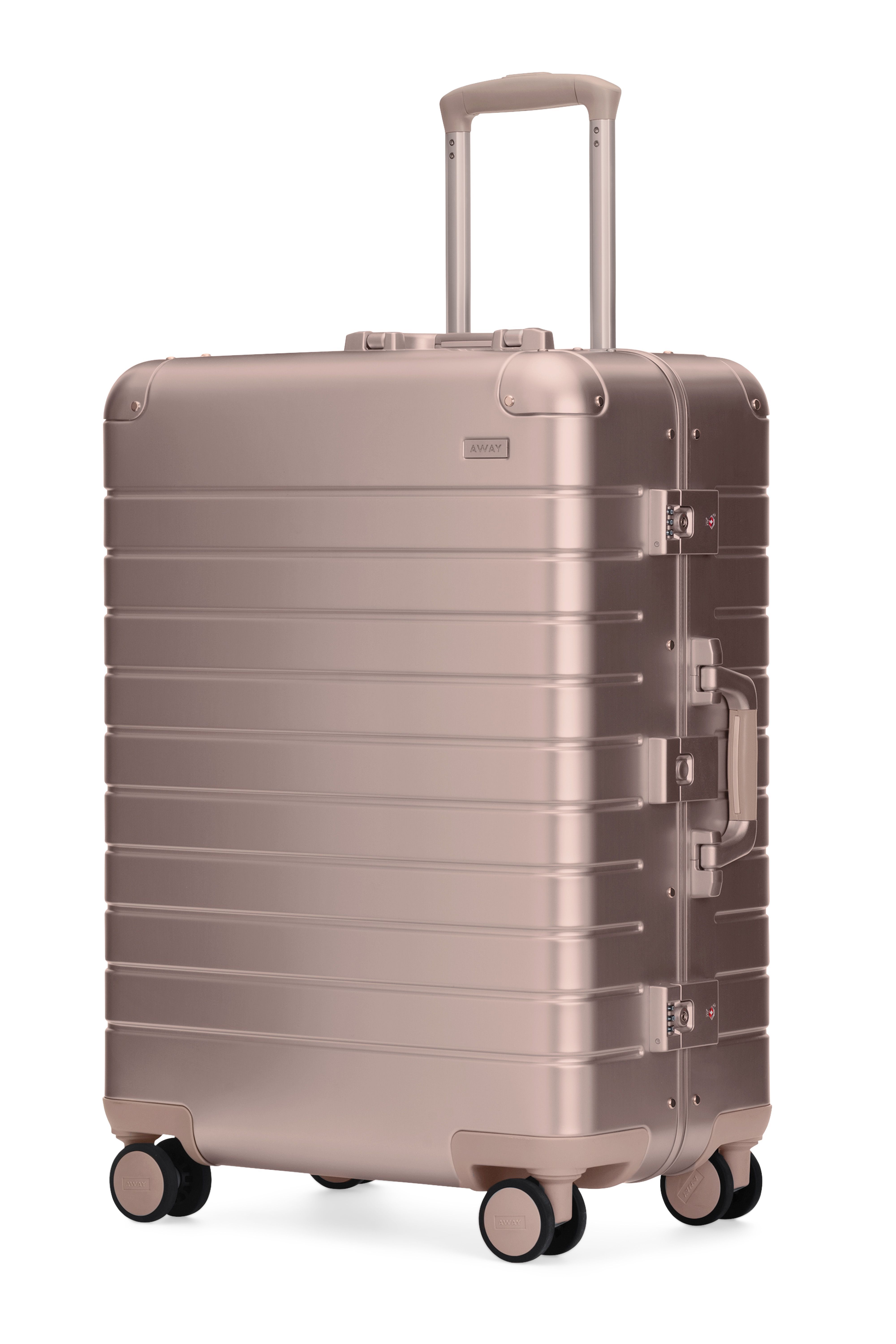 Aluminum away luggage deals