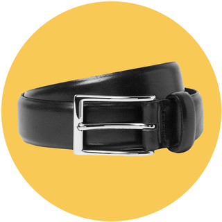 Glossed-Leather Belt