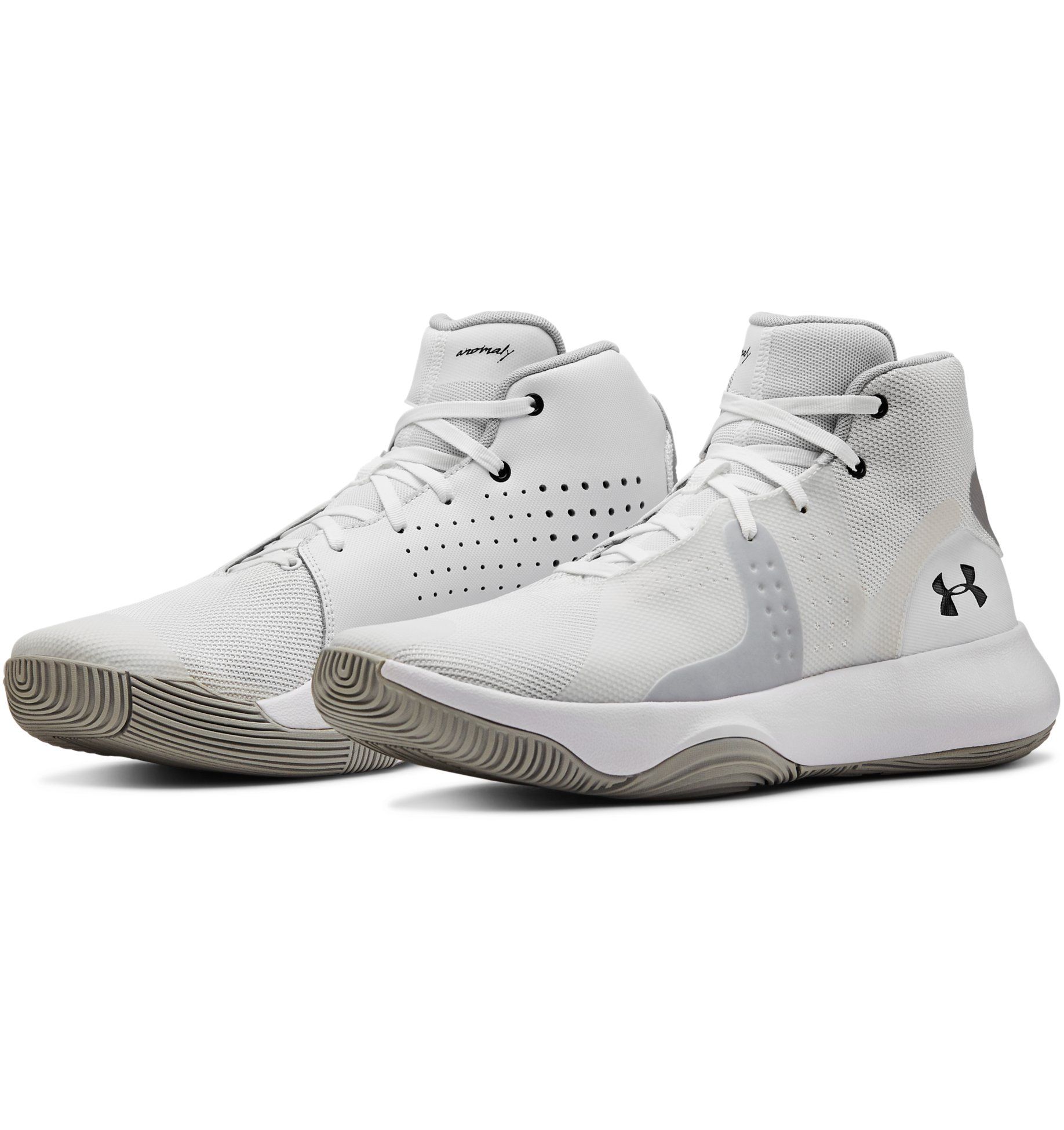 solid white basketball shoes