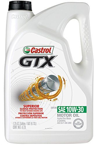 Castrol 03093 GTX 10W-30 Motor Oil, 5 Quart