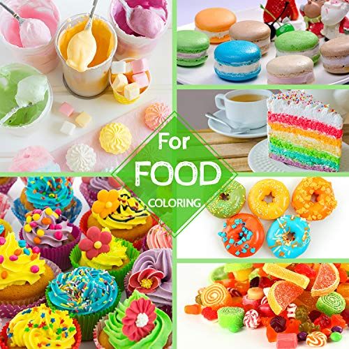 12 Color Bright Neon Cake Food Coloring Set 
