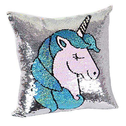 leegleri Unicorn Magic Reversible Sequins Pillow Case 