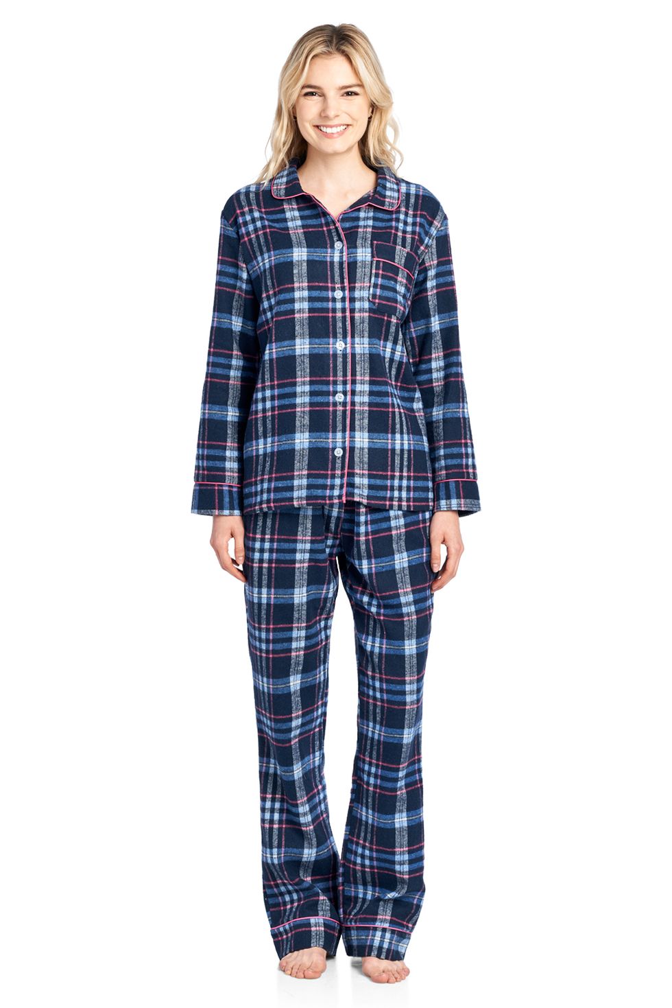 Buy TOP-MAX Womens Pajamas Sets Comfy Cute Cartoon Long Sleeve Sleepwear  Nightwear Soft Pjs Lounge Sets S-XXL, Color-2 Pink, XX-Large at