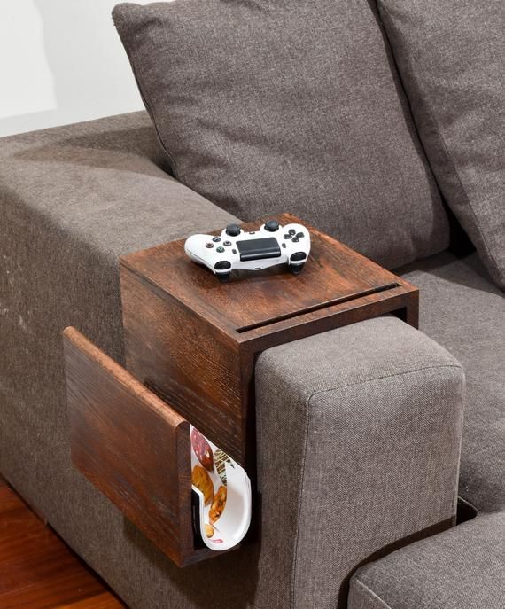 Multifunctional Couch Arm Table, Wood Arm Rest Tray, Couch Sofa Arm Rest