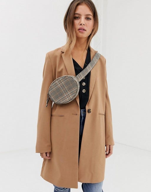 Tailored Coat in Camel