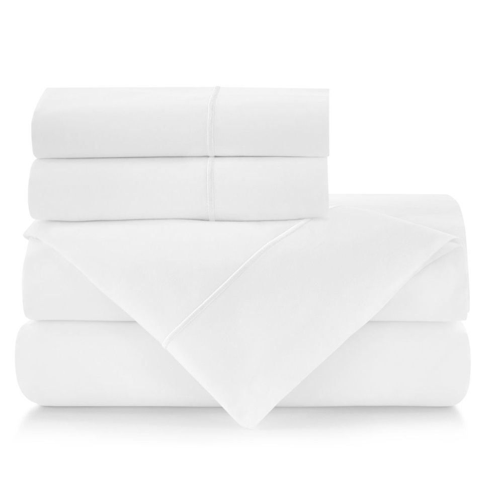 Embroidered Percale Sheet Set