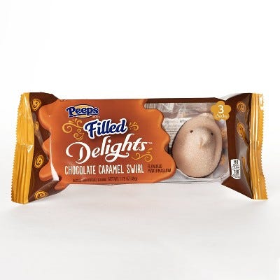 Chocolate Caramel Swirl Dipped Chick