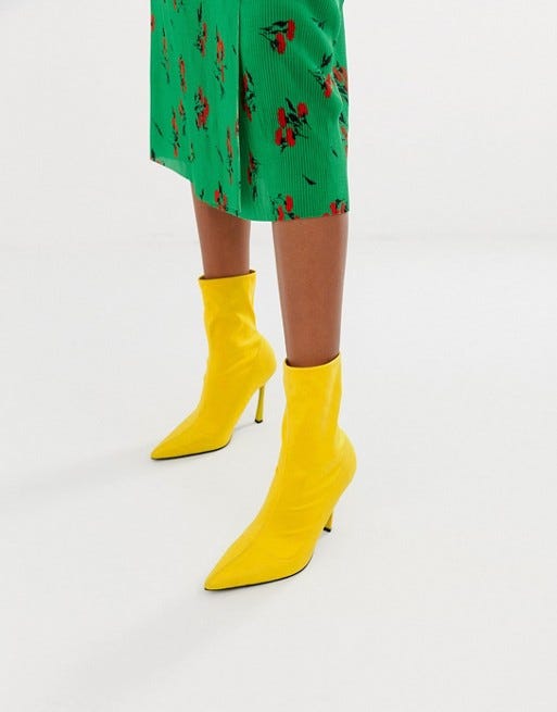 Esme Pointed Heeled Sock Boots