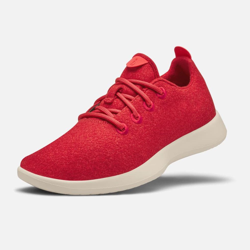 Red Wool Trainers, £95