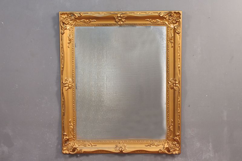 Large Hollywood Regency Gilded Mirror