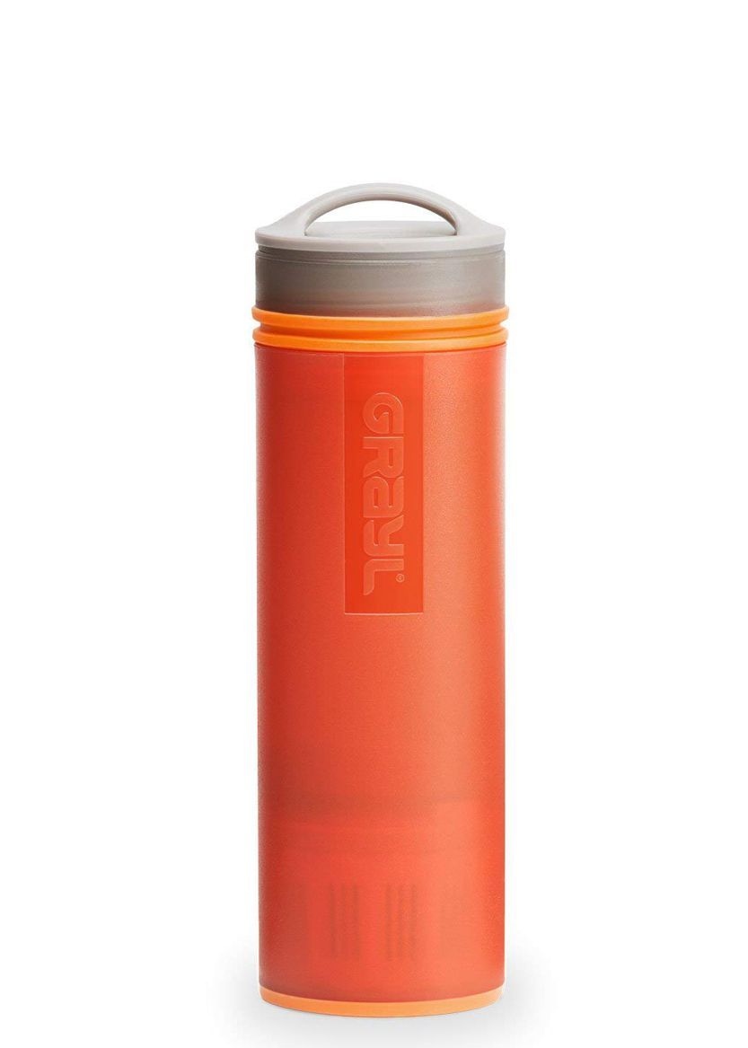 red color Purifying water bottle with Active Carbon Filter 