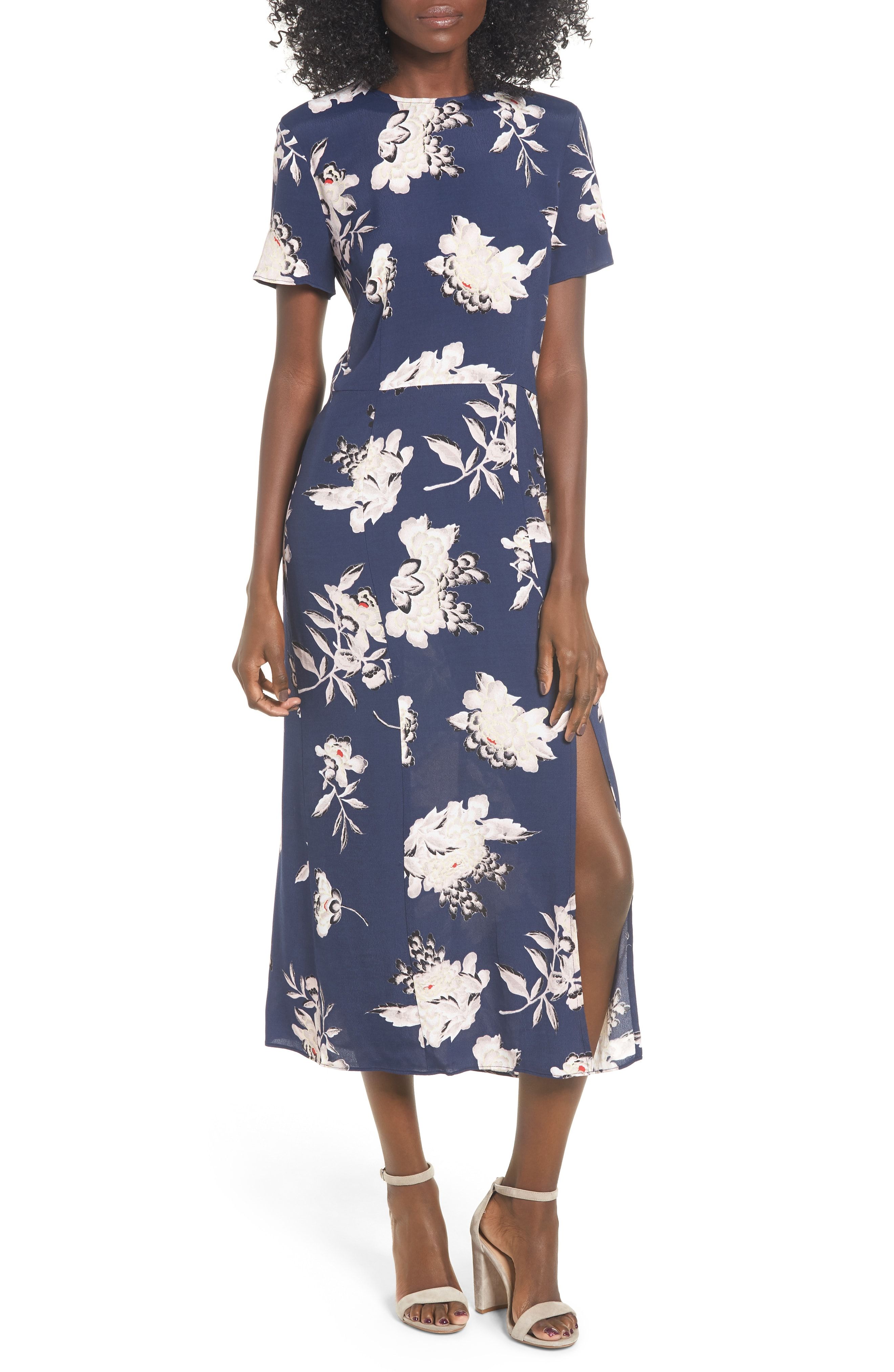 Leith flutter 2024 sleeve midi dress