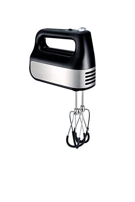 KRUPS Electric Hand Mixer With Turbo Boost Stainless Steel Accessories