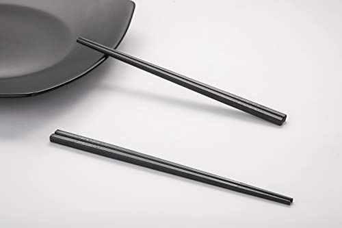 Hiware 10-Pairs Fiberglass Chopsticks - Reusable