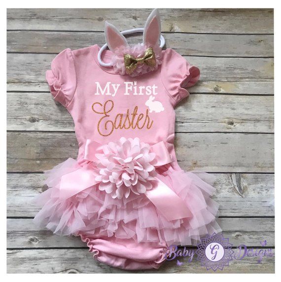 infant girl easter outfit