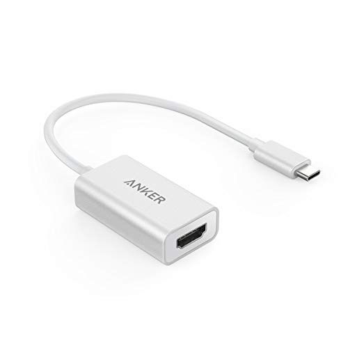Anker USB C to HDMI Adapter, Aluminum Portable USB C Hub, Supports 4K/60Hz, for MacBook Pro 2016/2017/2018, iPad Pro 2018, ChromeBook, XPS, Galaxy S9/S8, and More