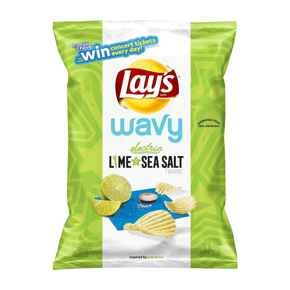 Lay’s Wavy Electric Lime Sea Salt