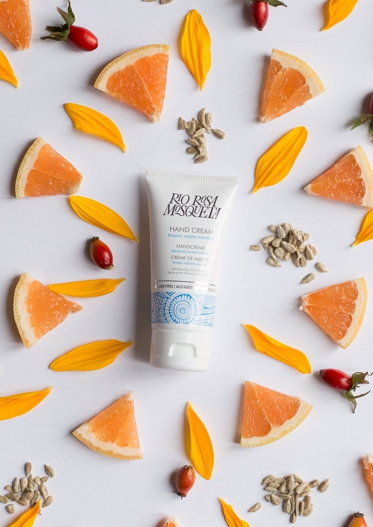 Rosehip oil hand cream