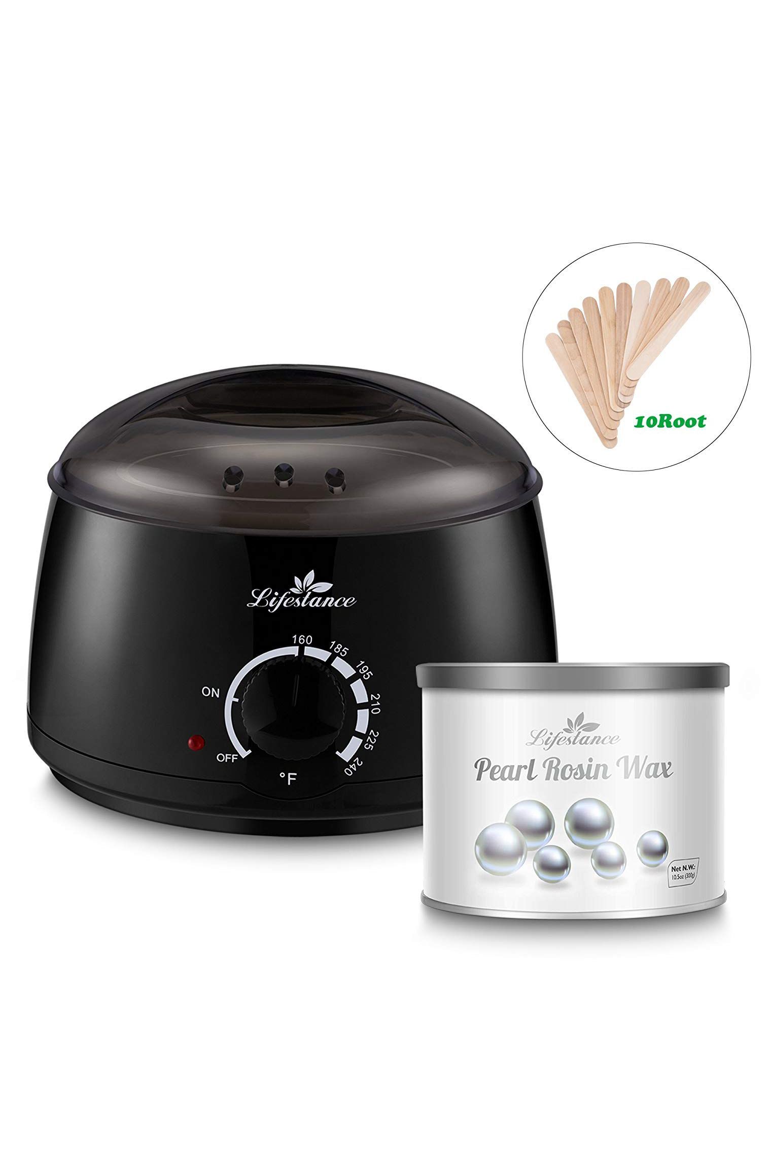 Lifestance Wax Warmer Hair Removal Kit with Hard Wax Beans and Wax Applicator Sticks
