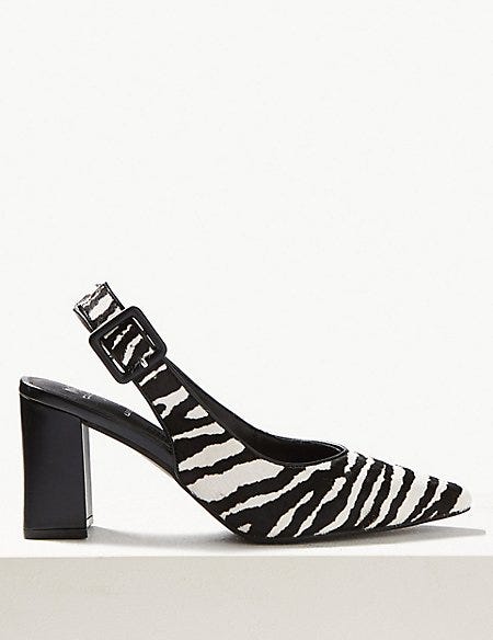 Leather Slingback Shoes