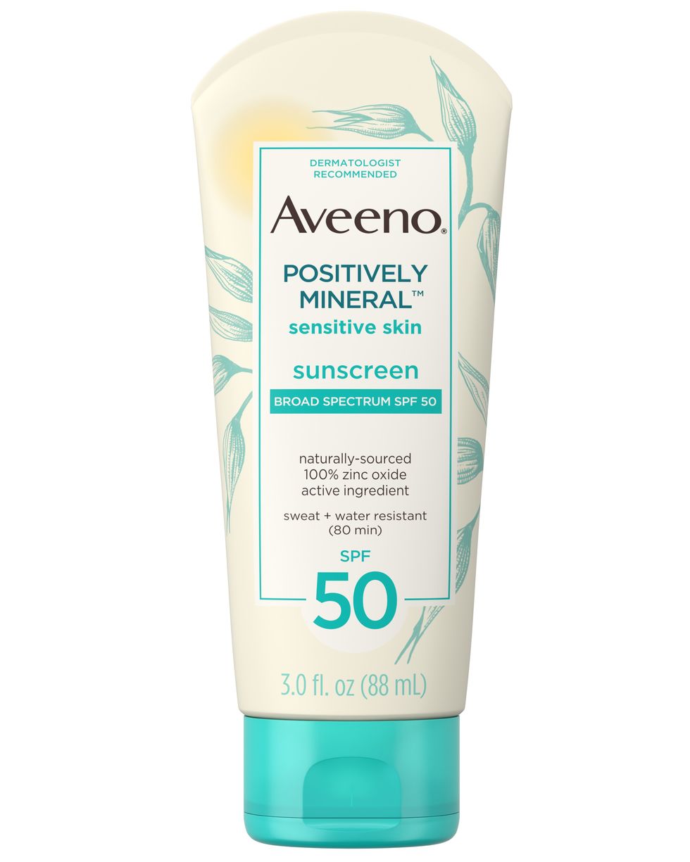  Aveeno Positively Mineral Sensitive Skin Sunscreen SPF 50 