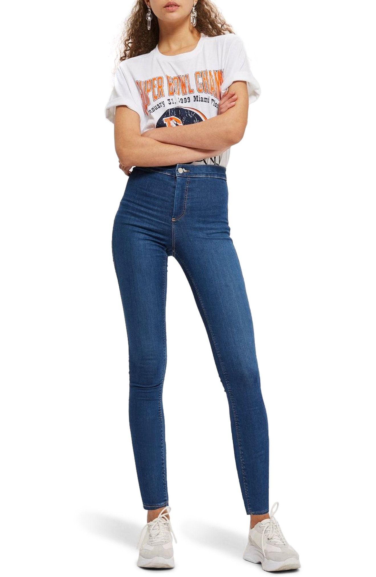 female high waist jeans