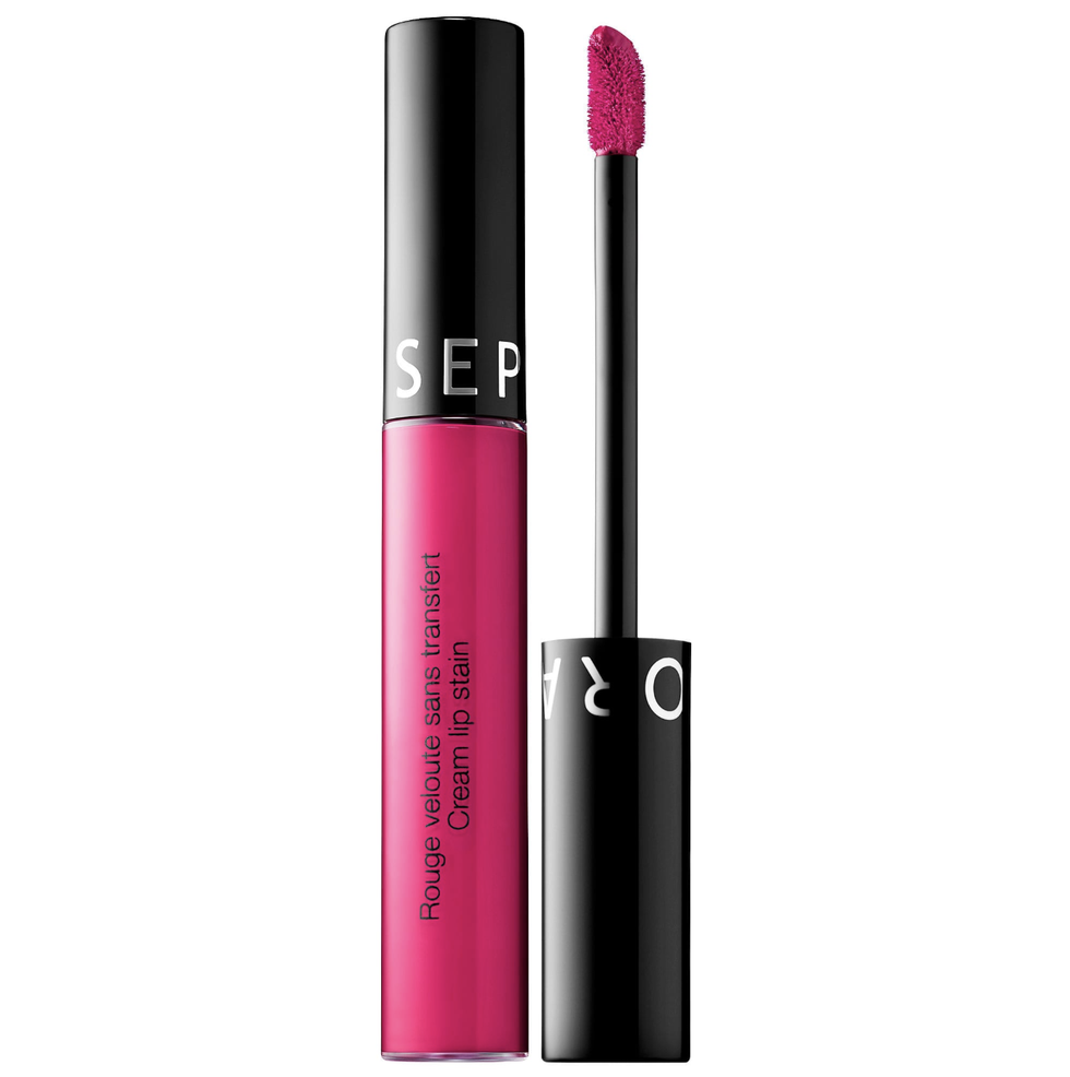 Sephora Collection Cream Lip Stain Liquid Lipstick in Flaming Flamingo