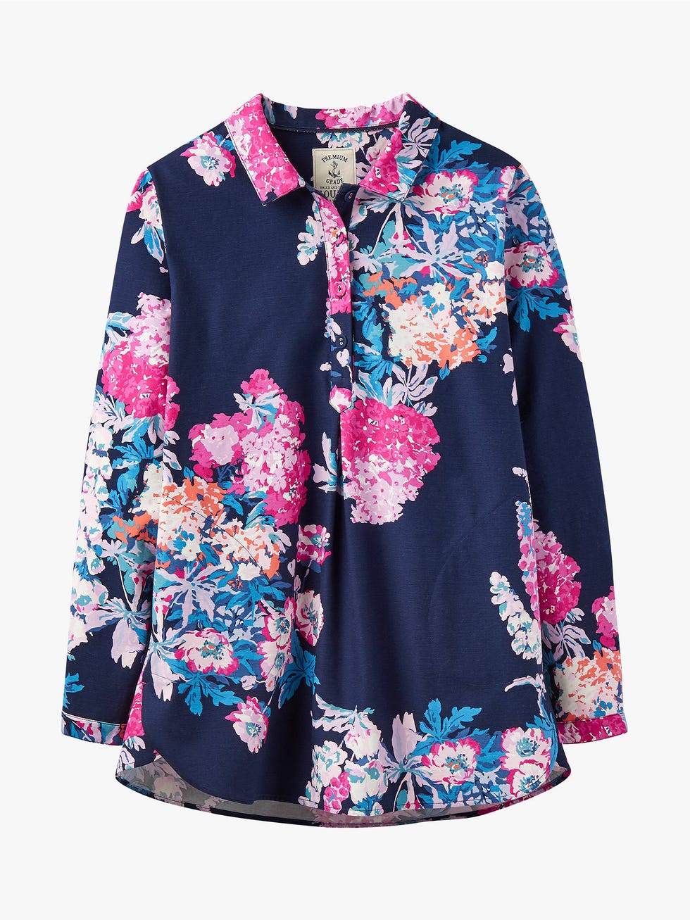 Joules Sheringham Floral Print Cotton Shirt