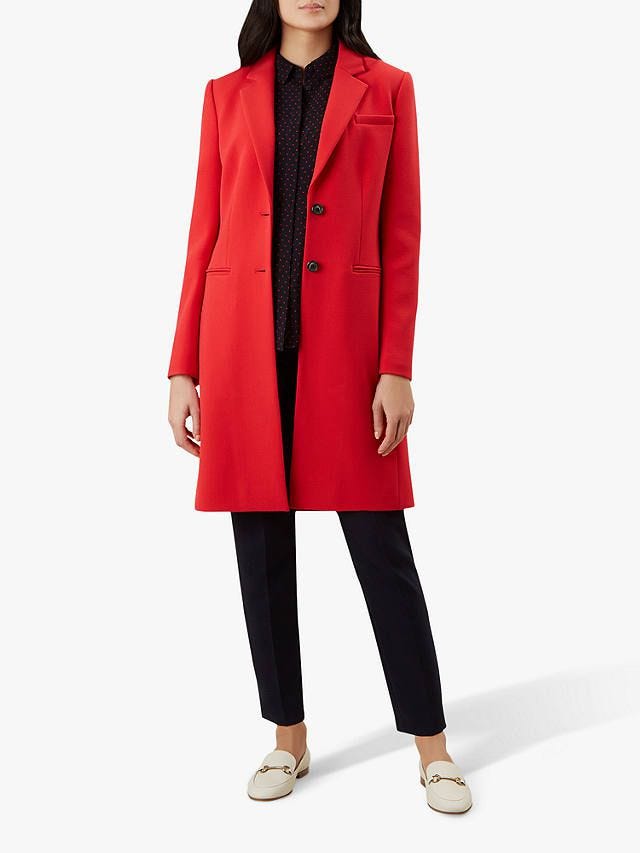 Hobbs Tilda Wool Tailored Coat, Red