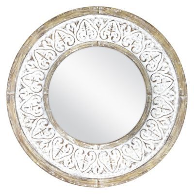Bee & Willow Home Distressed Round Wall Mirror 