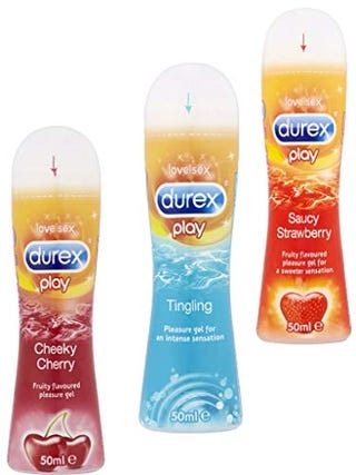 set Durex Tingle , Strawberry and Cherry Lube