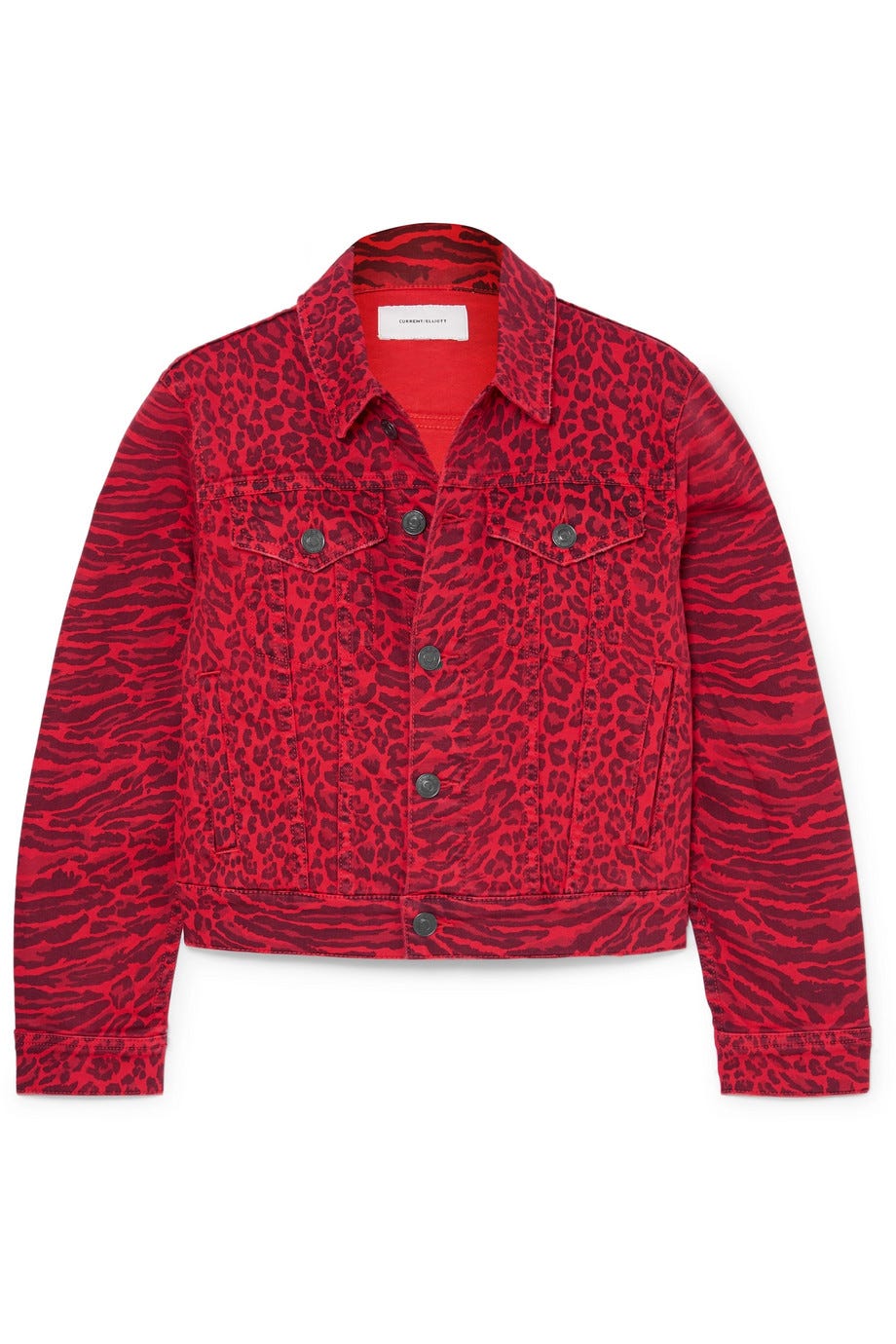 The Baby Trucker leopard-print denim jacket