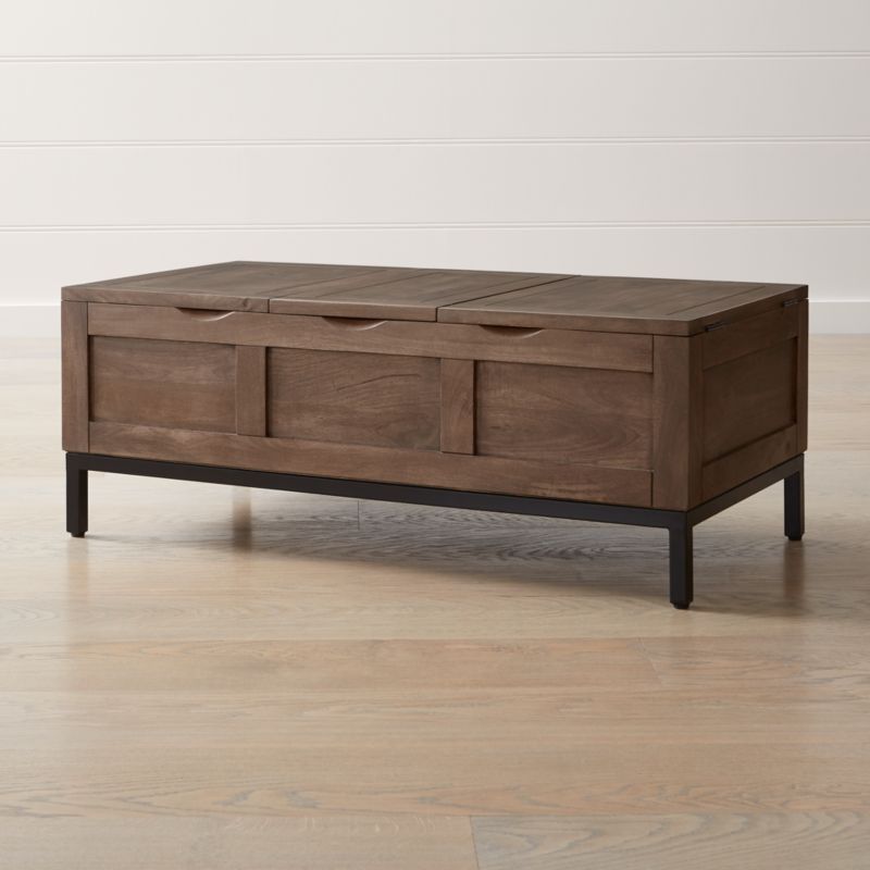 rectangular trunk coffee table