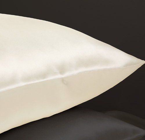Jasmine Silk 100% 19 Momme Charmeuse Silk Pillowcase (IVORY) 50 cm x 75 cm - RRP £35