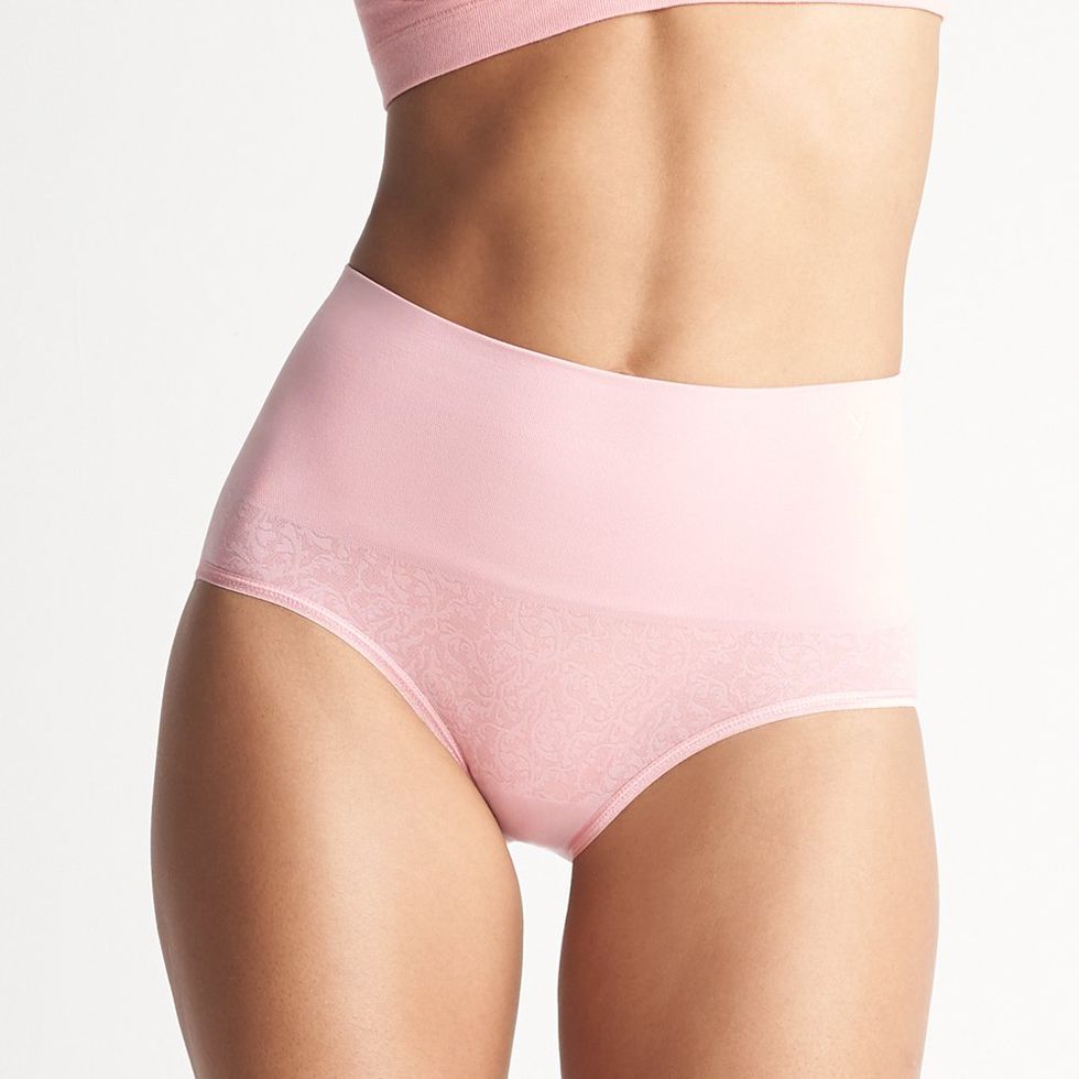 Yummie Cotton Seamless Shaping Brief in Heather Grey