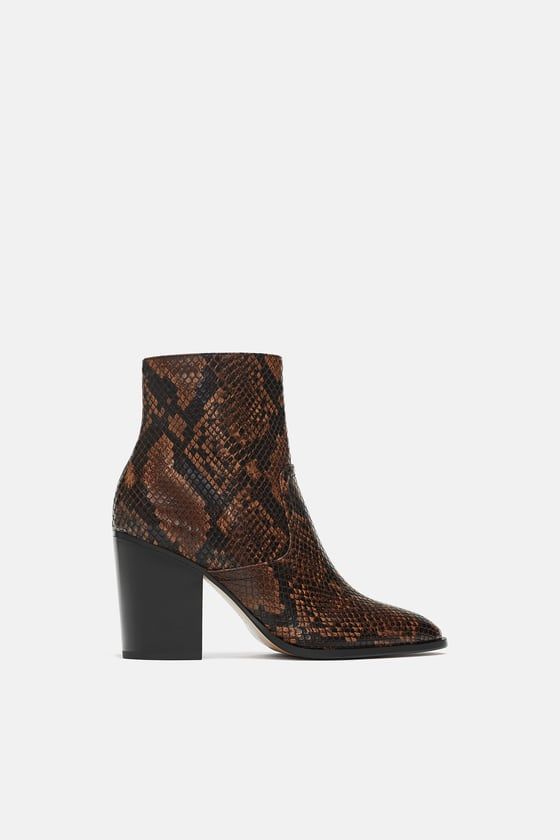 The Best Snakeskin Print Ankle Boots 