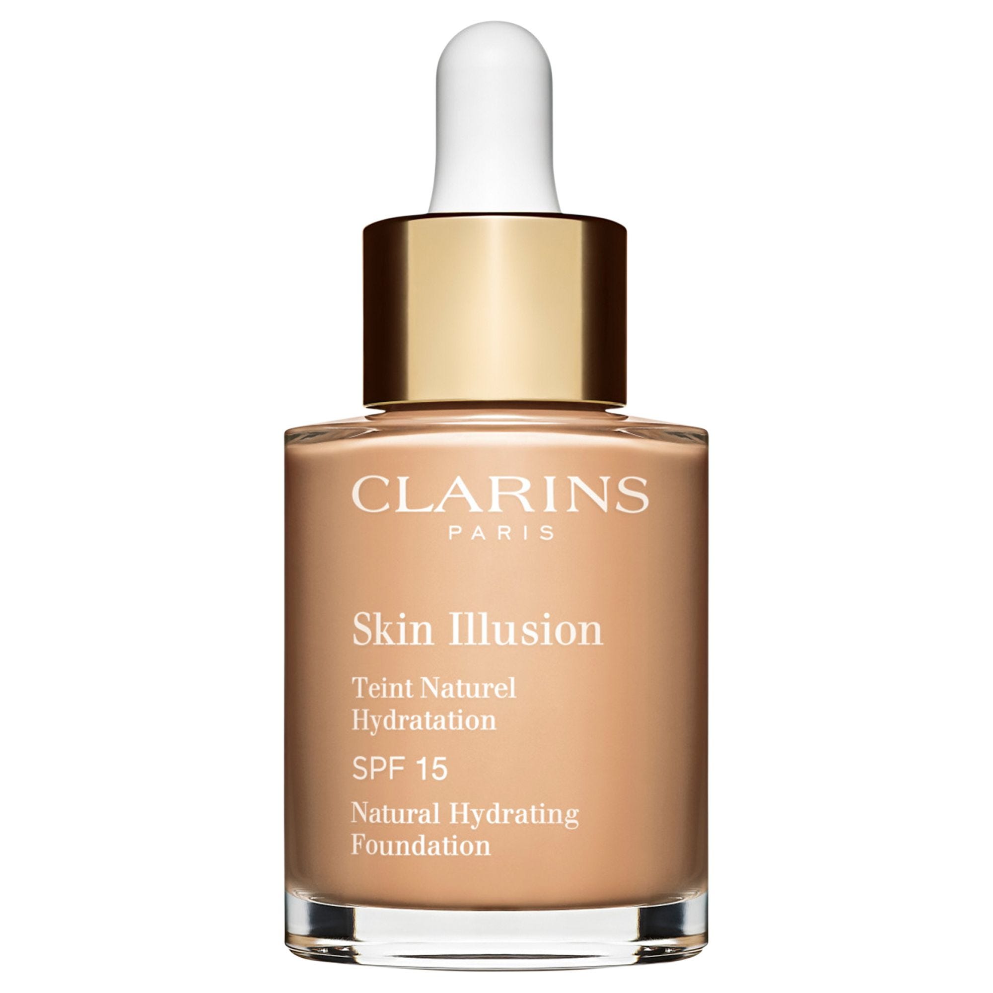 Clarins bőr illúzió Alapítvány SPF 15, 118,5 csokoládé 