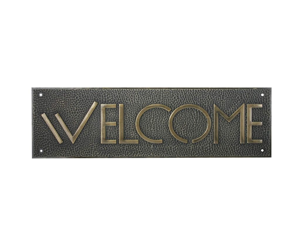 Frank Lloyd Wright Exhibition Typeface Welcome Sign 